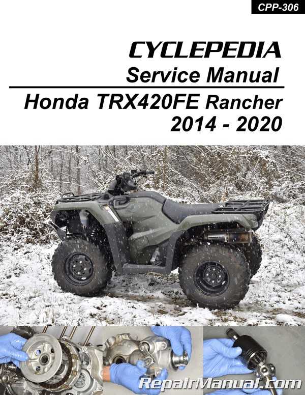 honda rancher owners manual