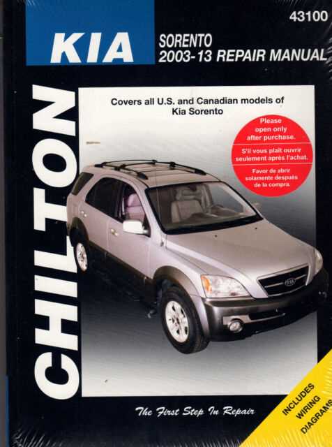 2003 kia sorento owners manual