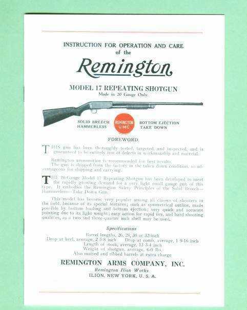 remington 1187 owners manual