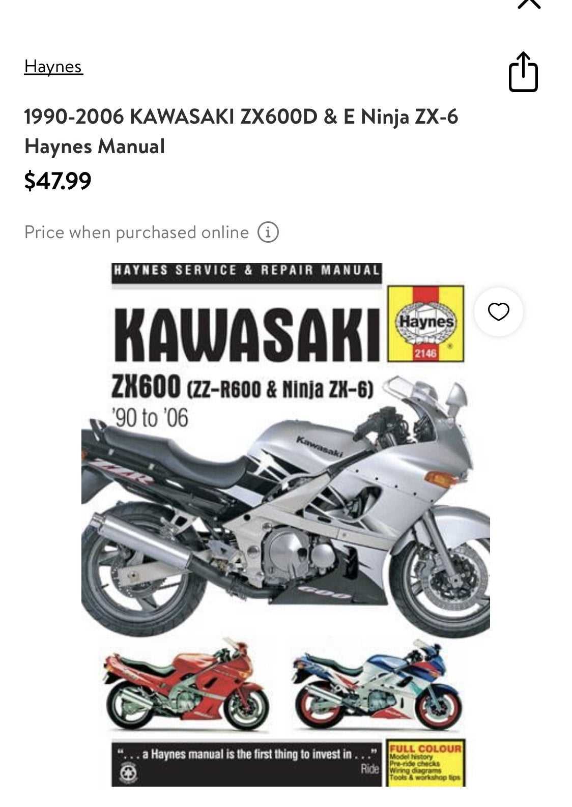 2006 kawasaki ninja zx6r owners manual