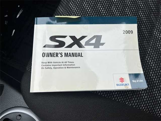 2009 suzuki sx4 owners manual