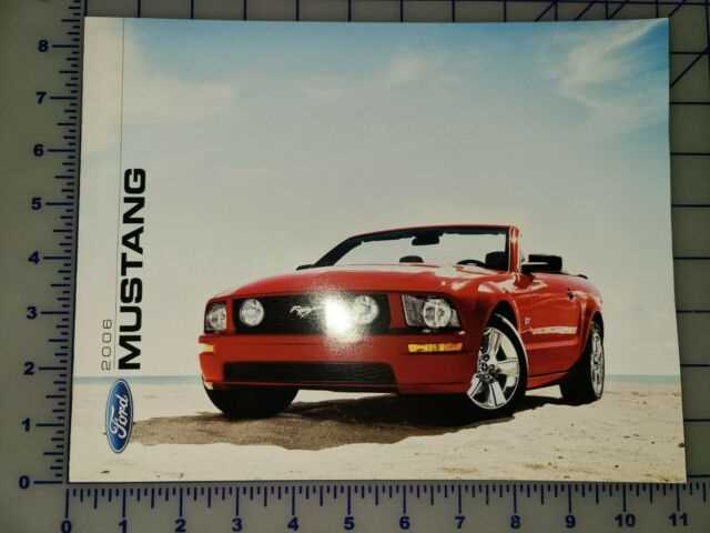 2006 ford mustang gt owners manual