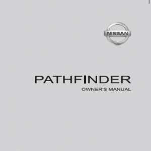 nissan pathfinder 2018 owners manual