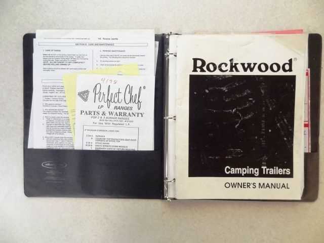 rockwood camper owners manual