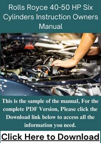 rolls royce owners manual