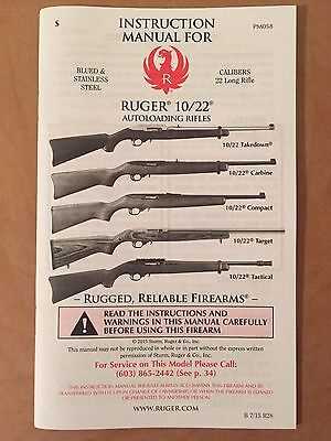 ruger 10 22 takedown owners manual