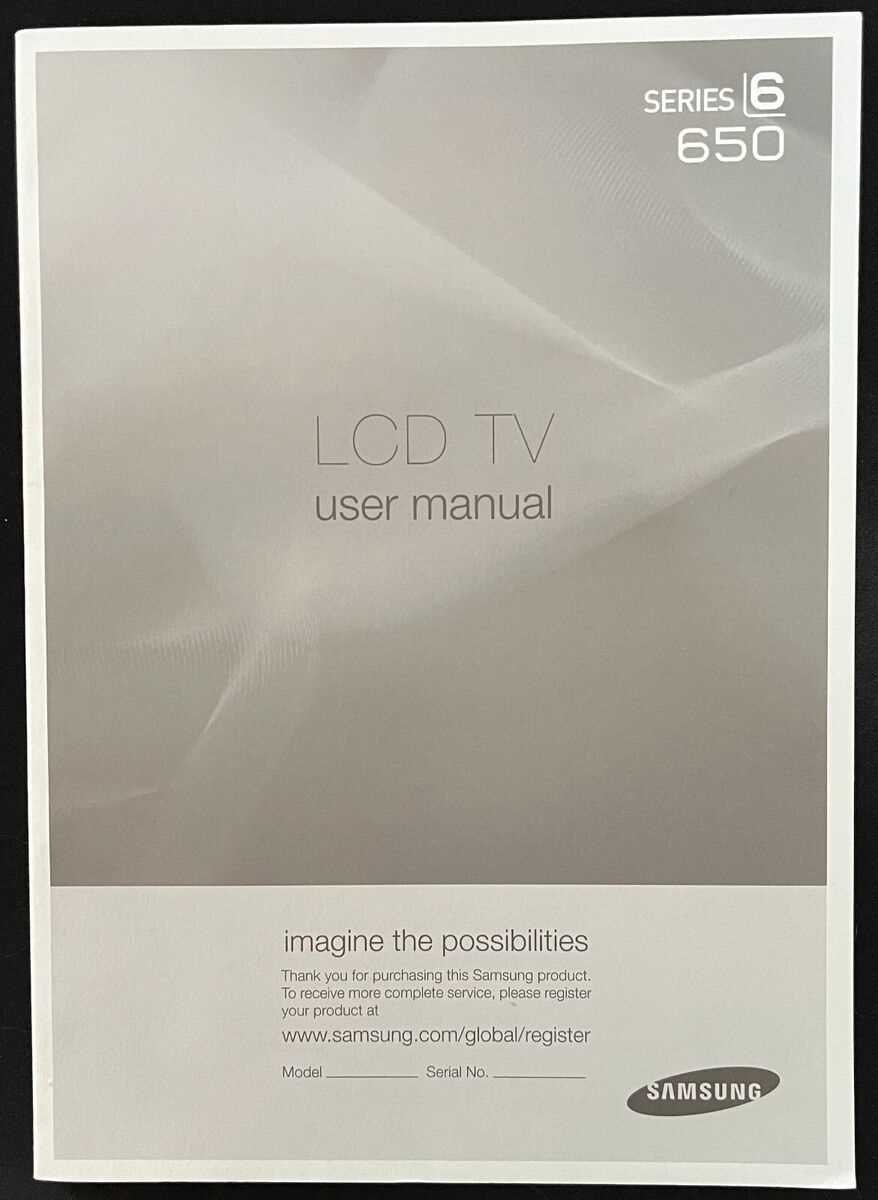 samsung owners manual tv