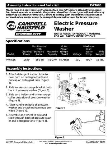 campbell hausfeld pressure washer owners manual