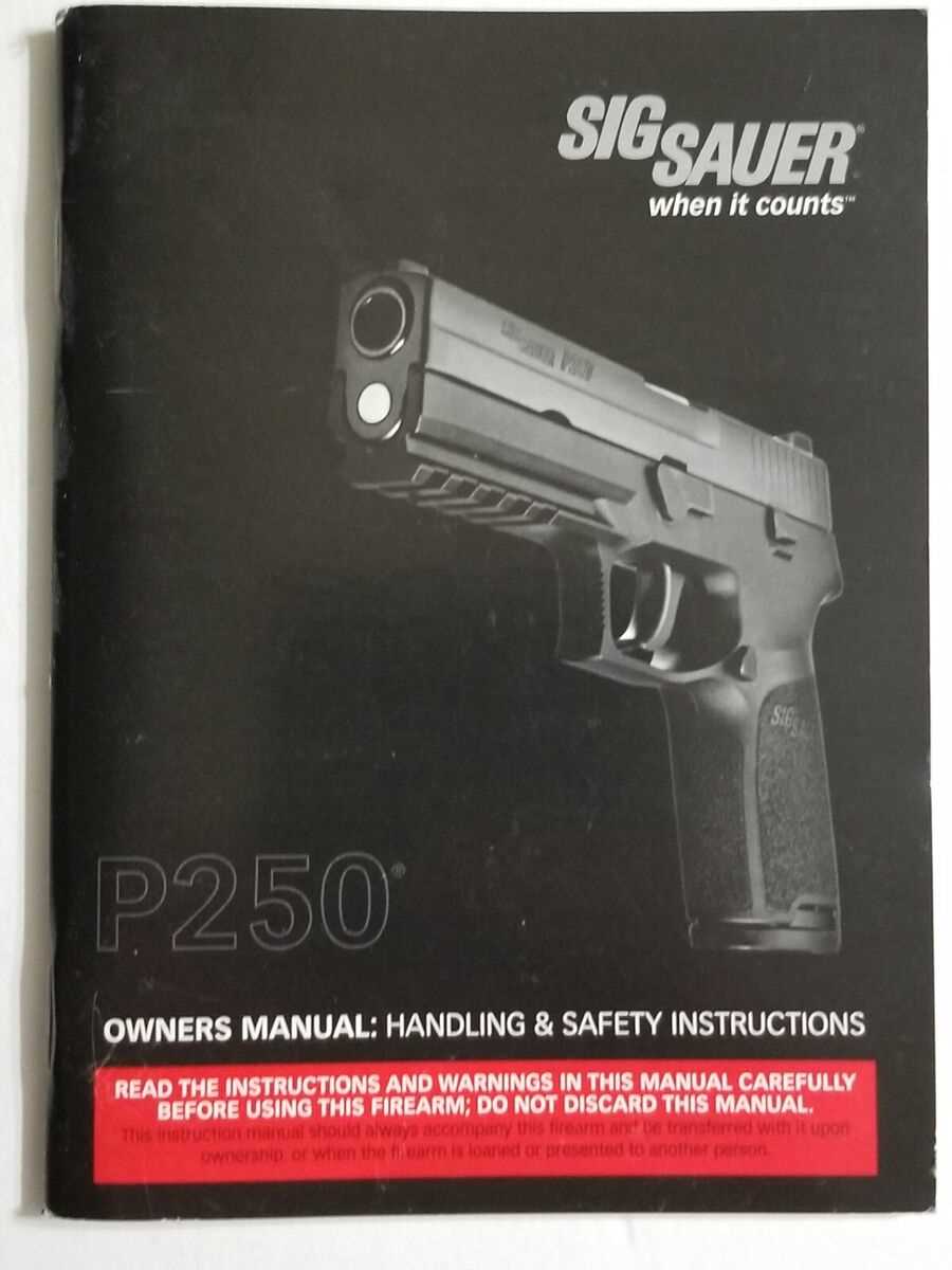 sig sauer owners manuals