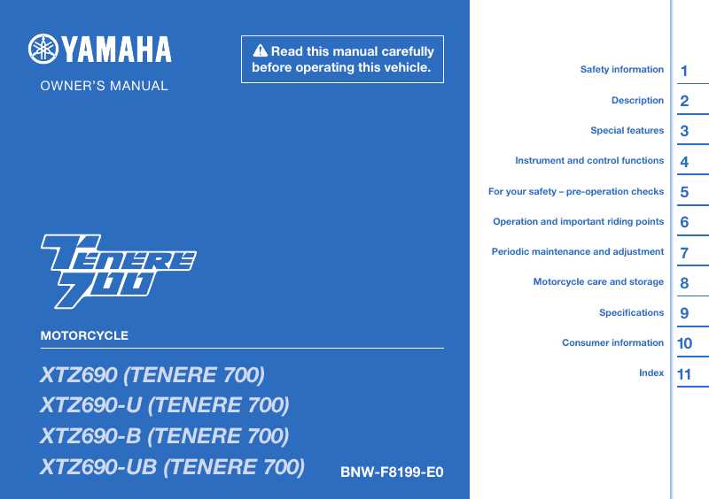 super tenere owners manual