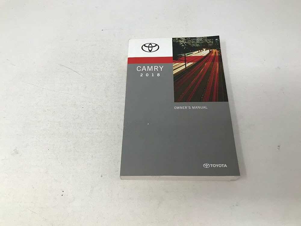 2018 toyota camry owners manual