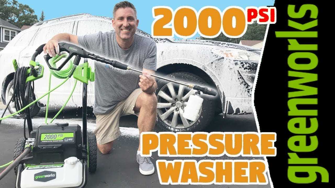 greenworks pressure washer owners manual