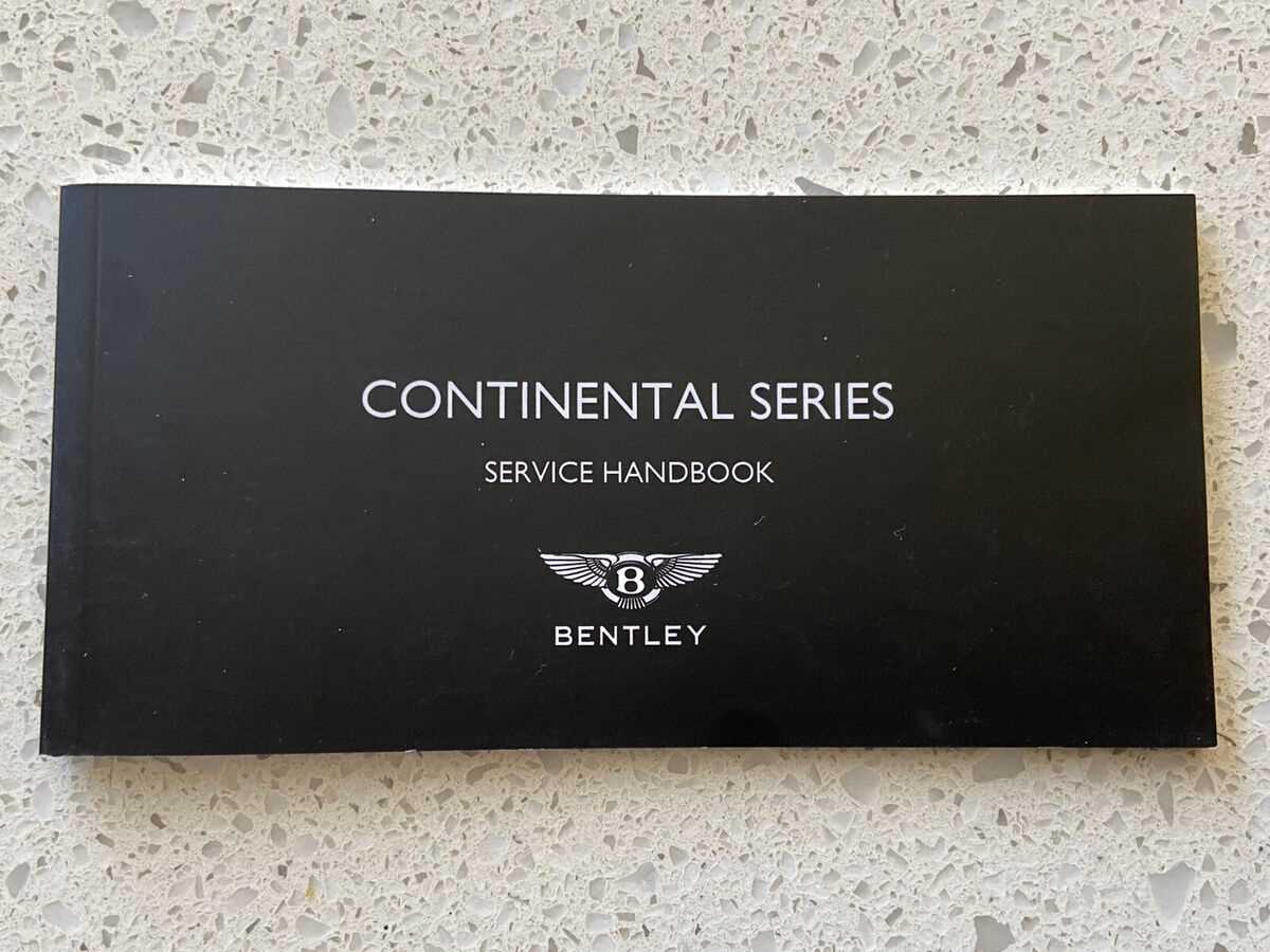 2014 bentley continental gt owners manual