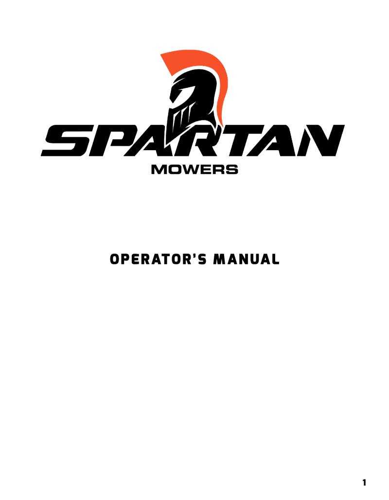 spartan mower owners manual