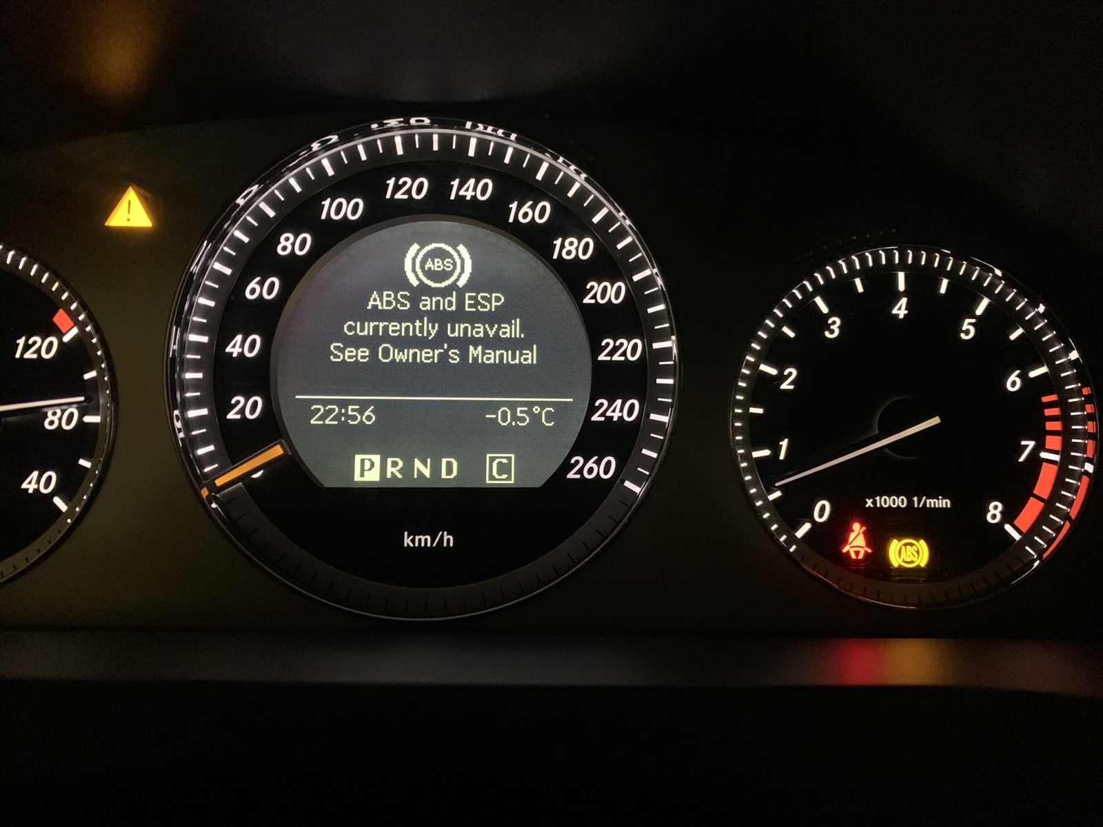 esp not available see owners manual