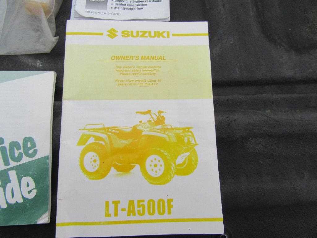 suzuki quadmaster 500 owners manual