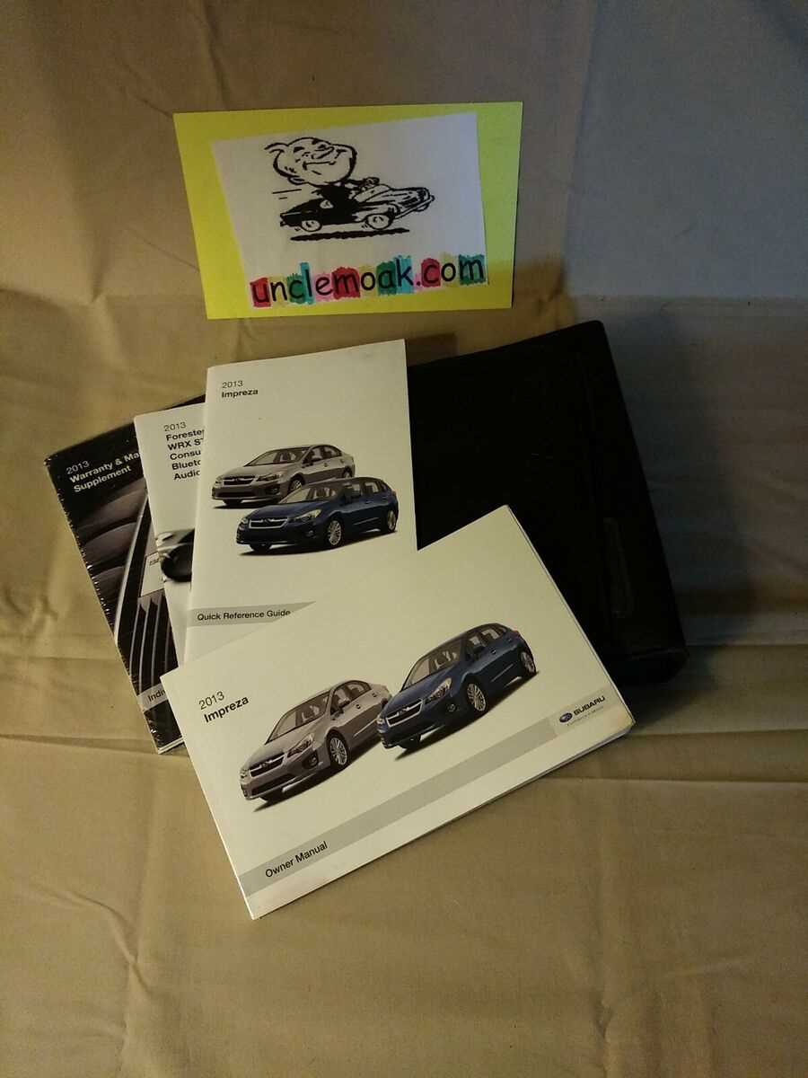 2013 subaru impreza owners manual