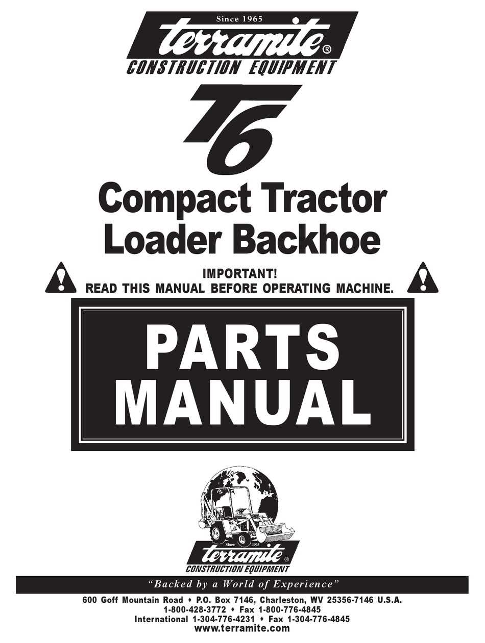 terramite t5c owners manual