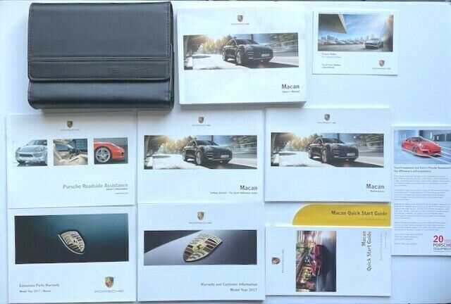 2017 porsche macan owners manual