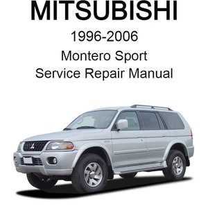 mitsubishi montero sport 2001 owners manual