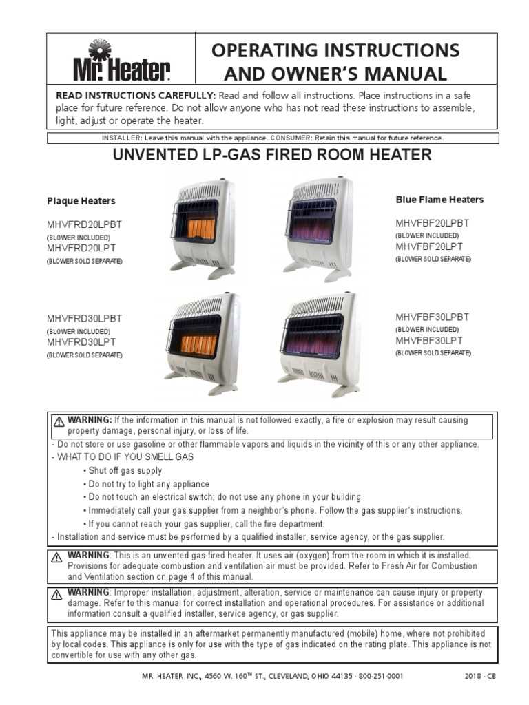 mr heater big buddy owners manual