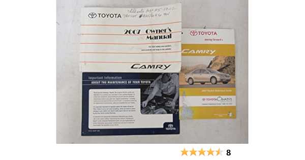 toyota camry 2007 owners manual