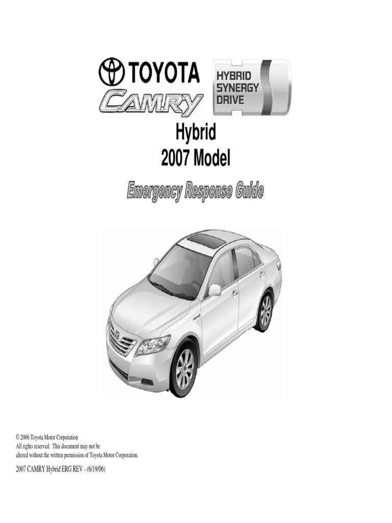 toyota camry 2007 owners manual