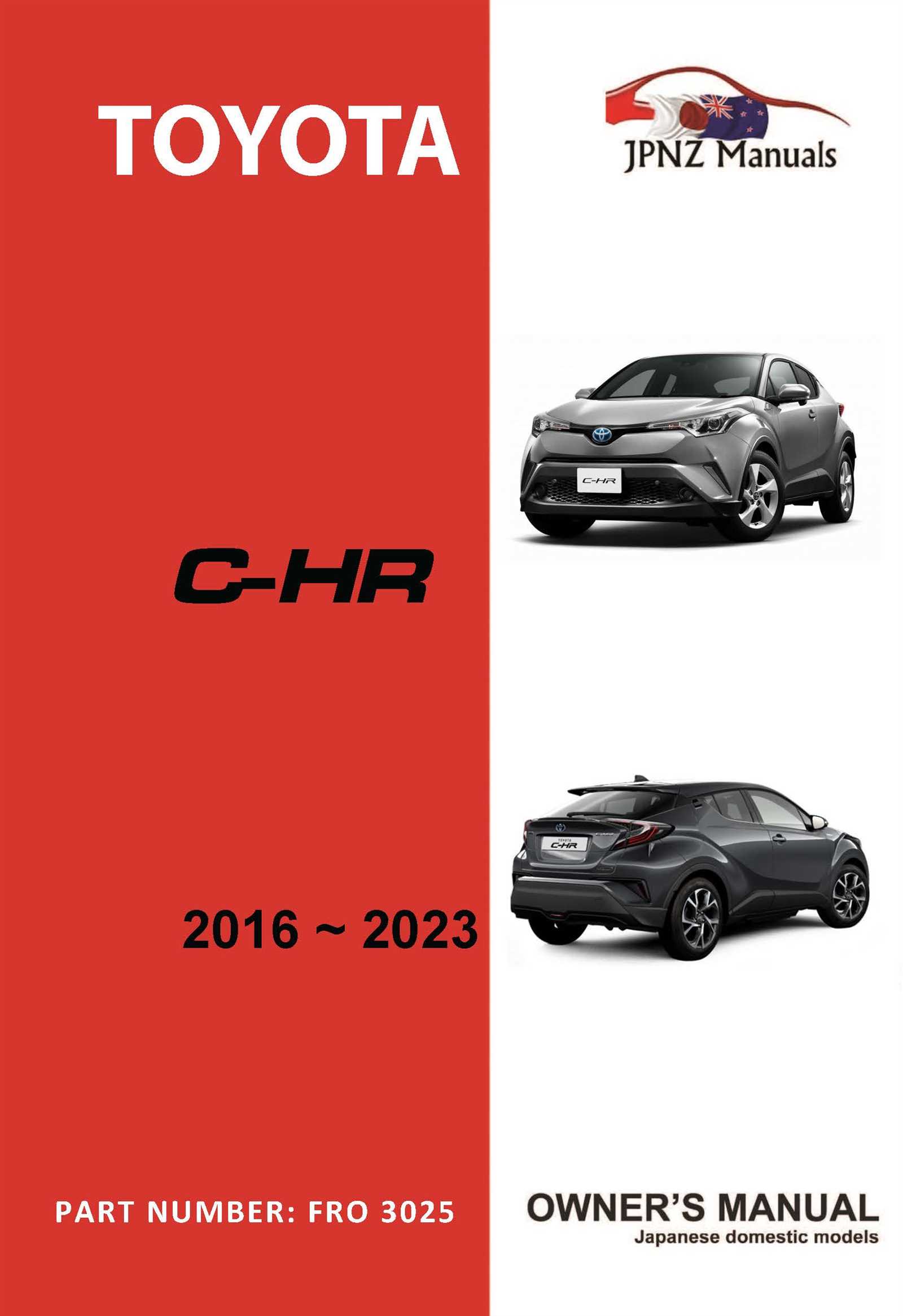 toyota chr owners manual 2019