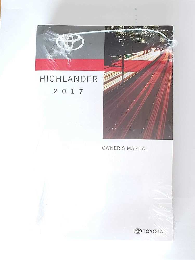 toyota highlander 2017 owners manual