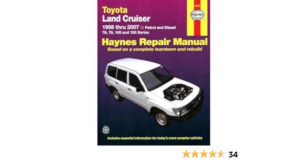 toyota land cruiser 100 series owners manual