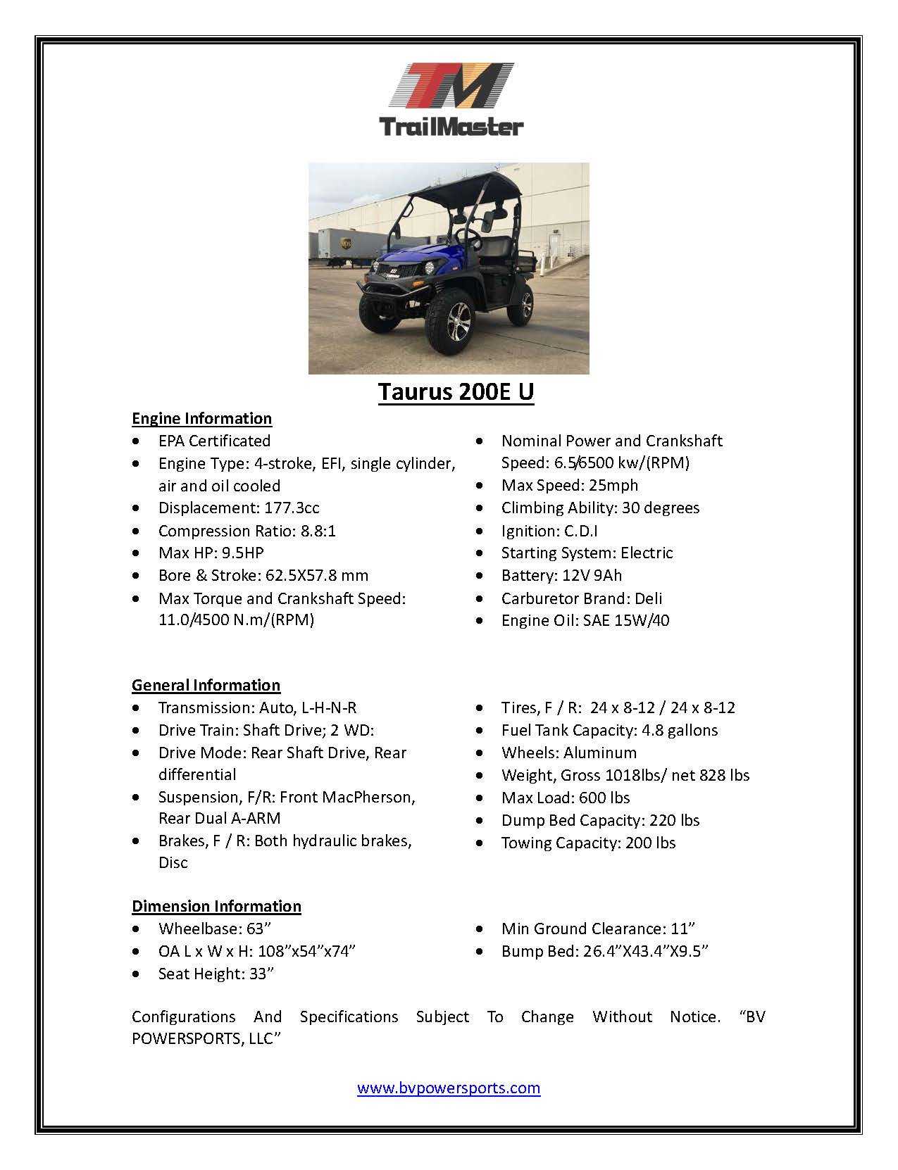 trailmaster taurus 200 owners manual