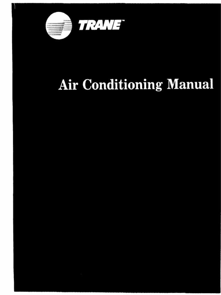 trane ac owners manual