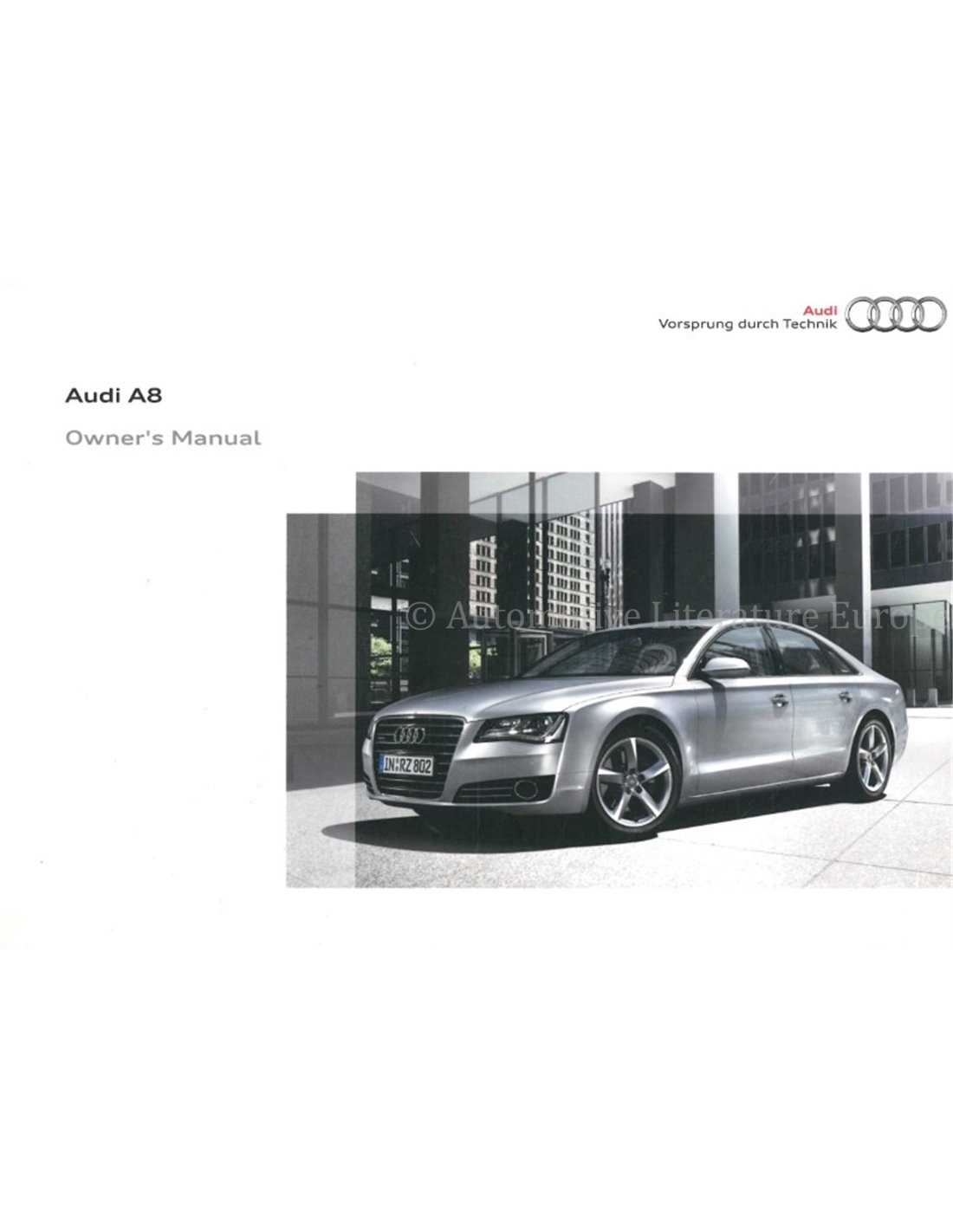 2000 audi a8 owners manual