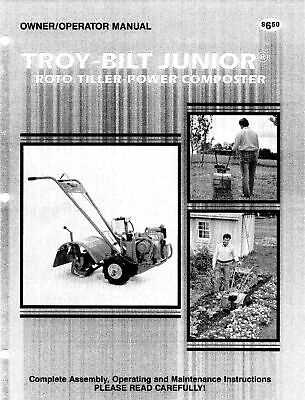 troy bilt rototiller owners manual
