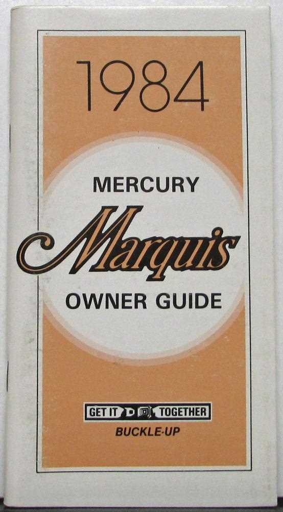 1998 mercury grand marquis owners manual