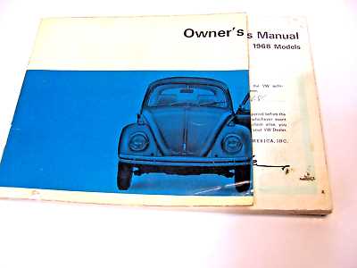 1968 vw beetle owners manual