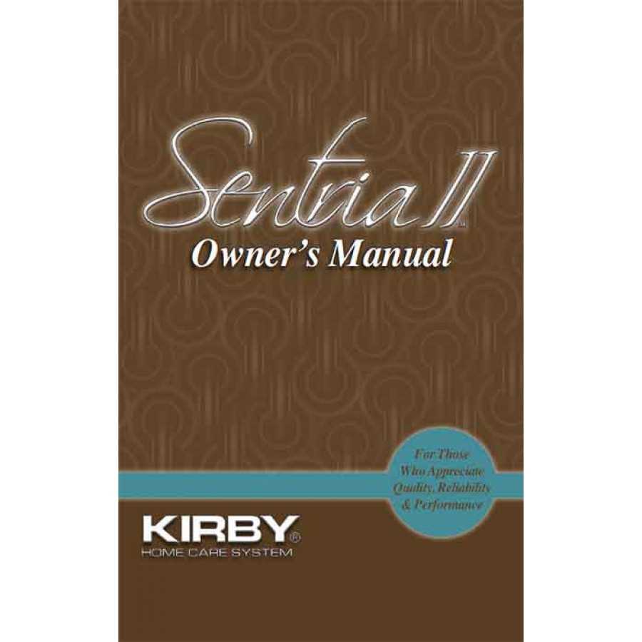 kirby avalir owners manual