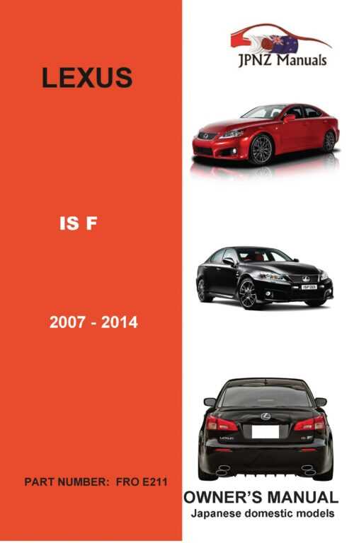 2012 lexus is 250 owners manual