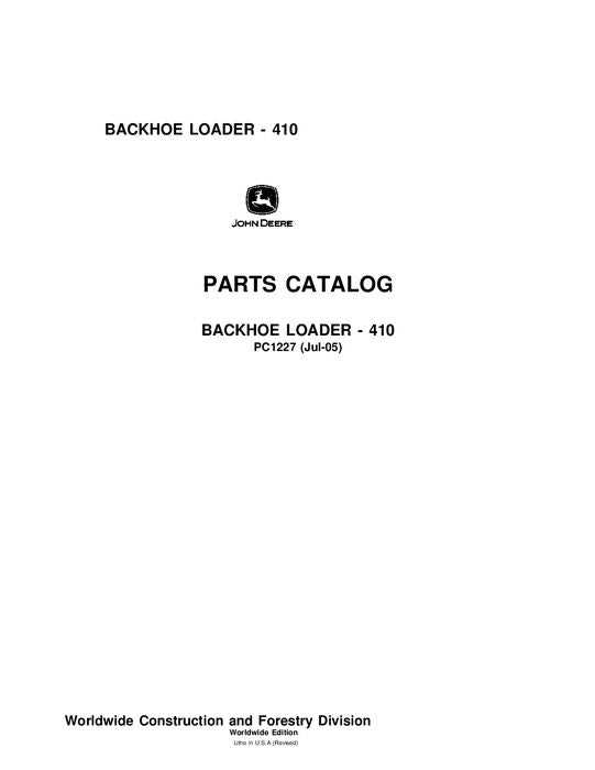 john deere 410 backhoe owners manual