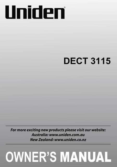 uniden 6.0 owners manual