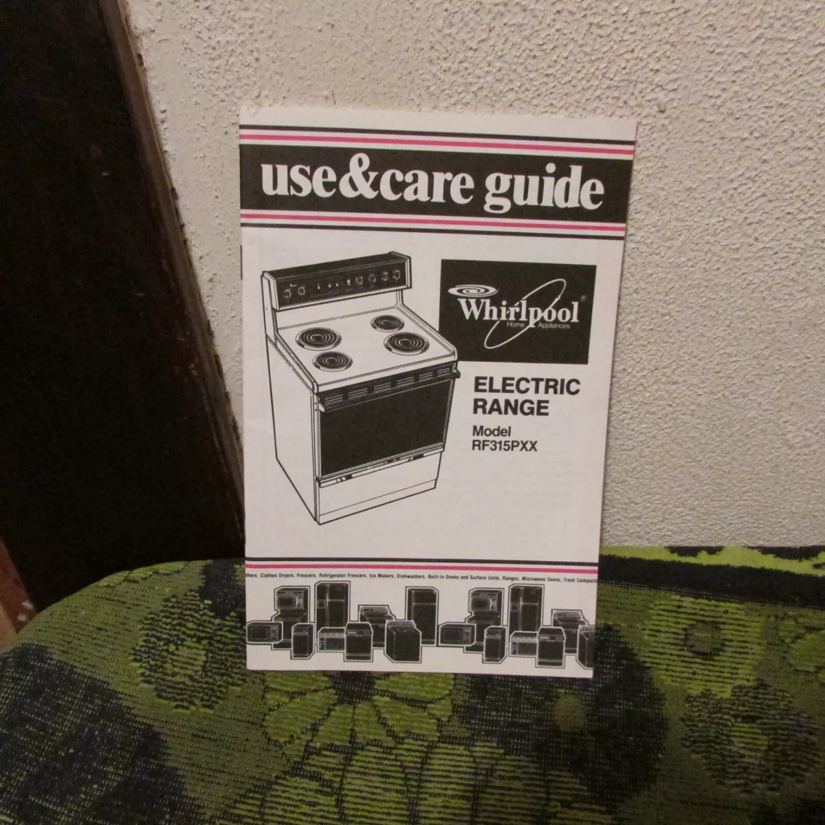 whirlpool electric range owners manual