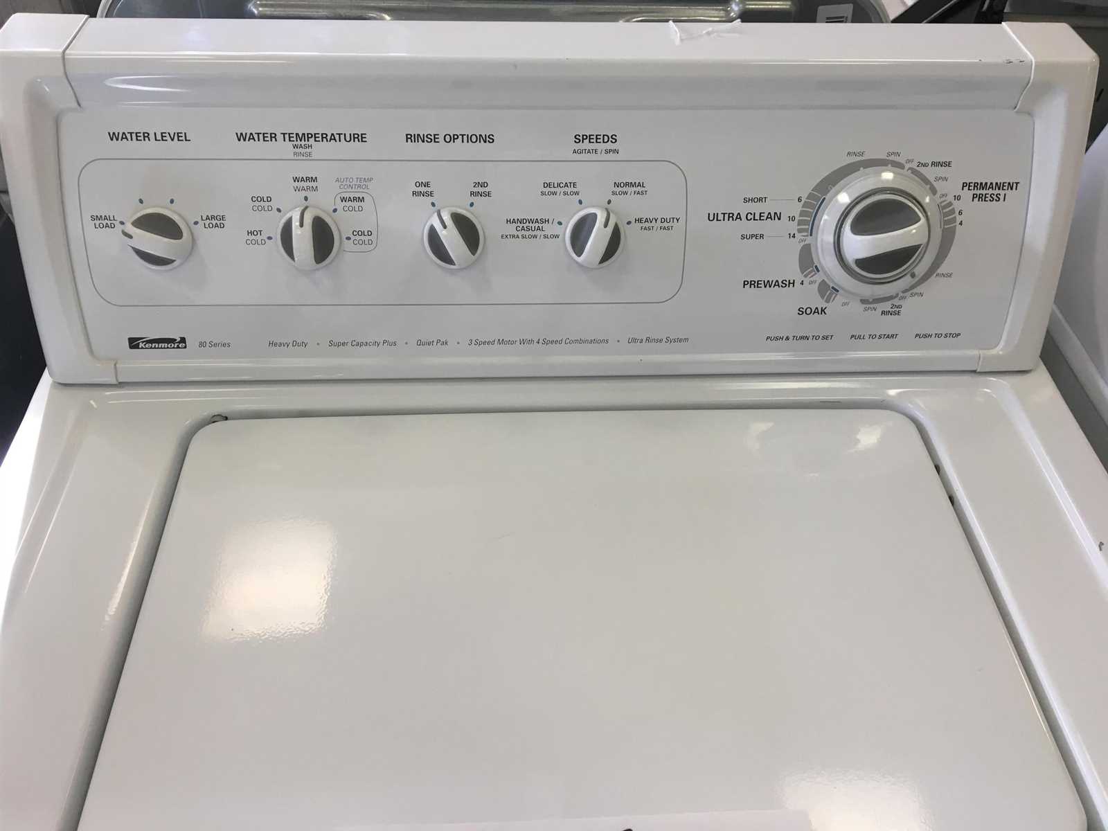 kenmore 80 series washer owners manual