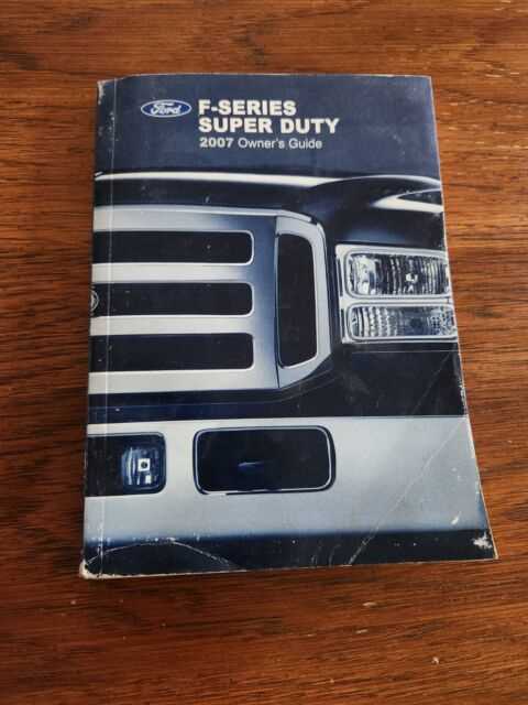 2001 f250 owners manual
