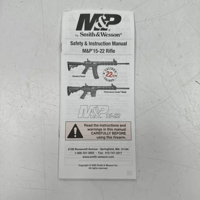 m&p 15 22 owners manual
