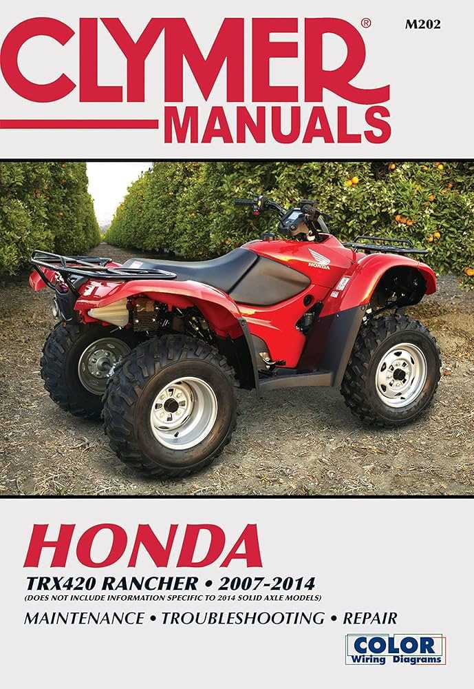 honda rancher owners manual
