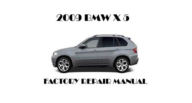 2009 bmw x5 owners manual