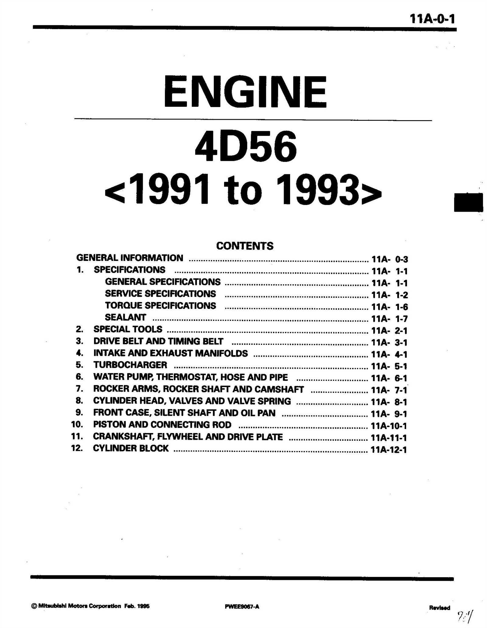 1993 mitsubishi pajero owners manual