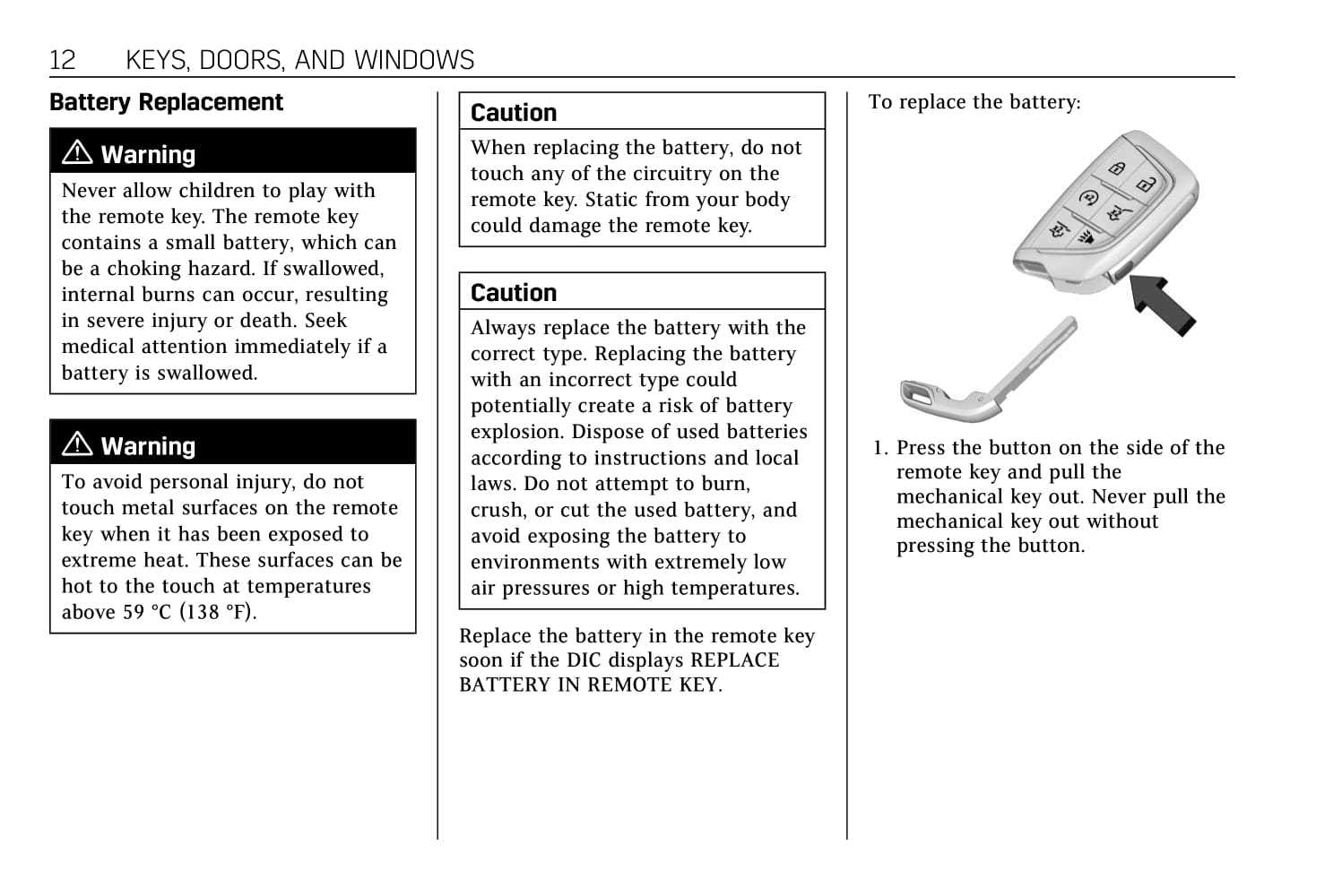 2022 cadillac escalade owners manual