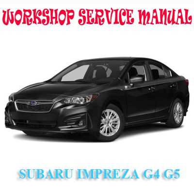 subaru impreza 2019 owners manual