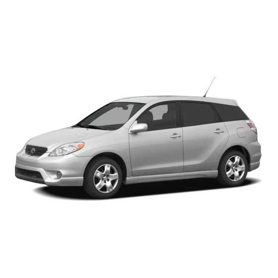 toyota matrix 2007 owners manual